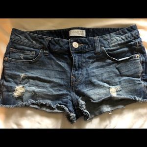 Express denim shorts